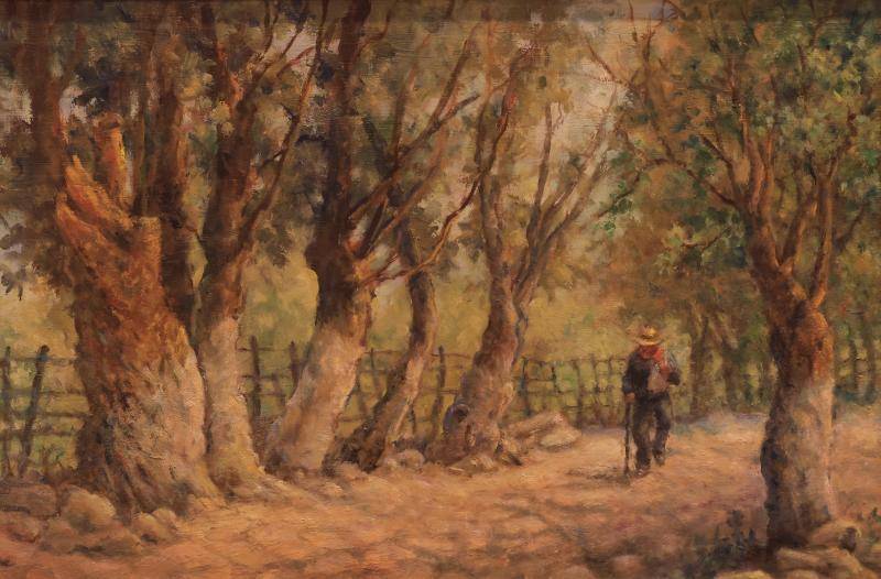 Emilio Abugarade, el artista que retomó la pintura ‘con la izquierda’ tras una embolia