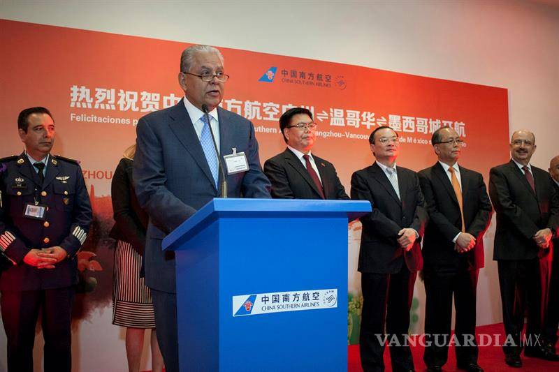 $!China Southern Airlines inaugura su primer vuelo a México