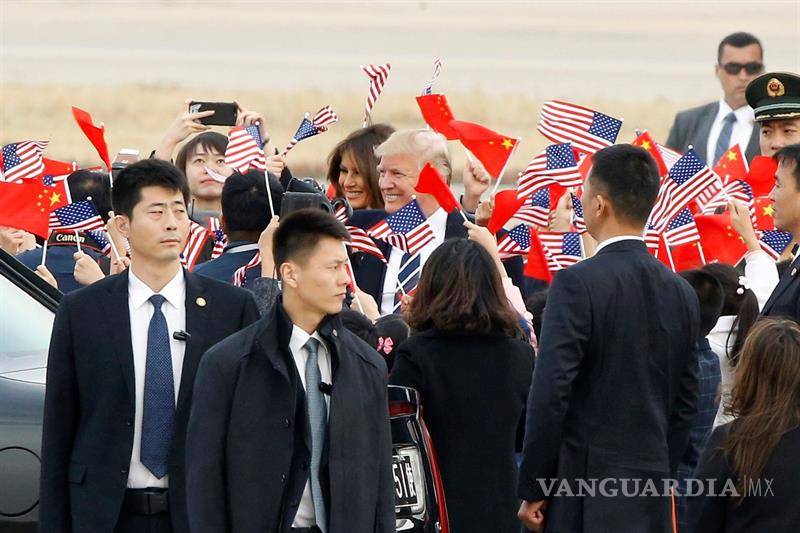 $!Recibe Donald Trump una bienvenida imperial en su primer viaje a China