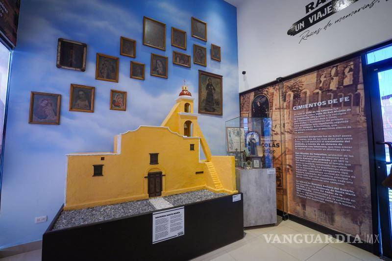 $!El templo de la Hacienda de Santa María no podía faltar en el museo.