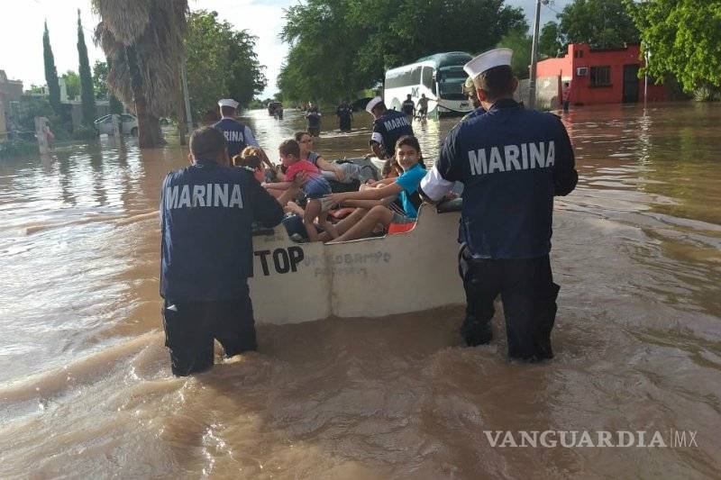 $!Ante inundaciones en Chihuahua a causa de las lluvias, libera Segob recursos del Fonden