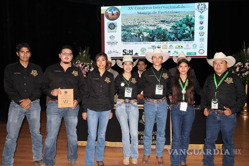 $!Representantes de la Universidad Autónoma de Chapingo y de Zacatecas destacaron entre los ganadores de las competencias académicas del XV Congreso Internacional de Manejo de Pastizales.