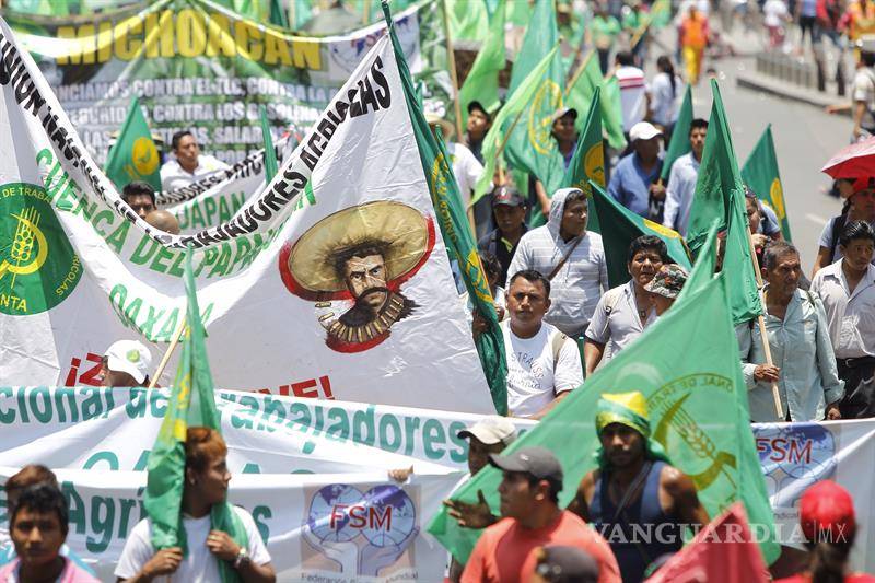 $!Sindicatos campesinos de México rechazan renegociación del Nafta