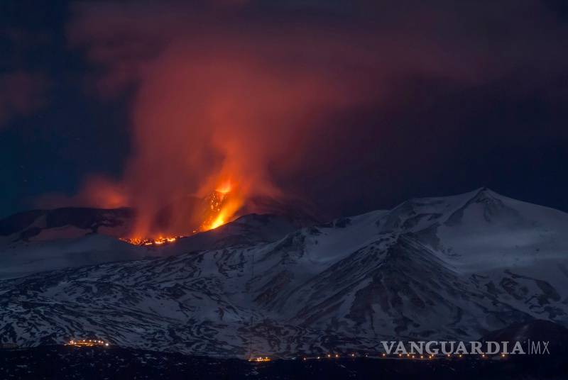 Erupción del volcán Etna deja cuatro heridos