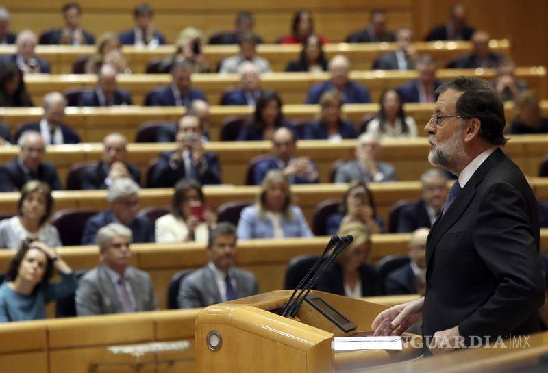 $!Senado español aprueba aplicar el 155; Rajoy pide tranquilidad