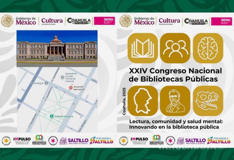 $!El tema central del congreso es la relación entre lectura, comunidad y salud mental en los espacios bibliotecarios.