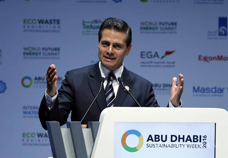 $!Visita contingente de Peña Nieto a ciudad ecológica en Abu Dhabi