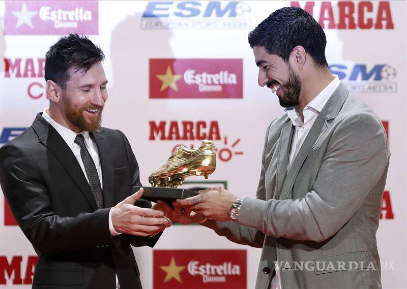 $!Recibe Messi su cuarta Bota de Oro