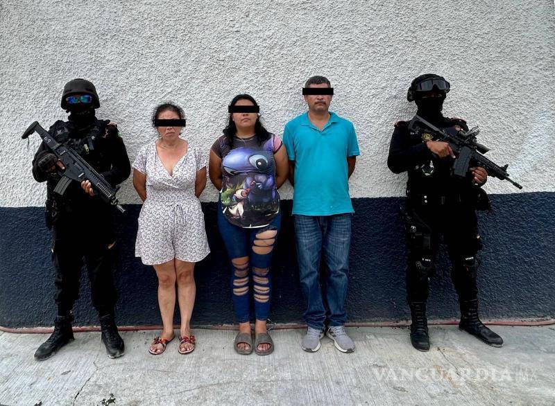 $!Los detenidos son dos mujeres y un hombre que fueron arrestados en el municipio de China, Nuevo León