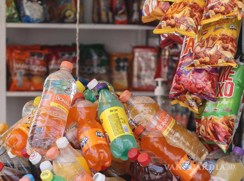 $!Entre los alimentos que no deben venderse en escuelas, se encuentran bebidas azucaradas como refrescos, botanas, galletas, pastelitos, dulces y papas fritas.