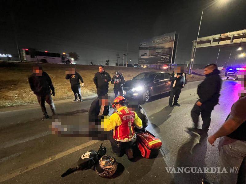 $!El lugar del accidente donde Luis David perdió el control de su motocicleta a exceso de velocidad.