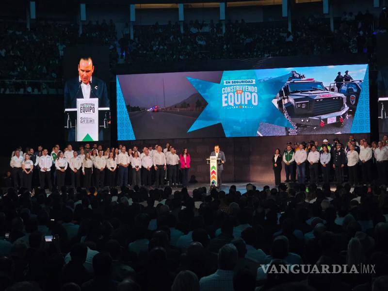 $!La seguridad fue el eje central de este segundo informe de actividades del mandatario coahuilense.