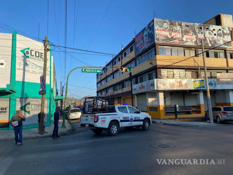 $!El cruce de Abasolo y Manuel Pérez Treviño, escenario del percance vial.