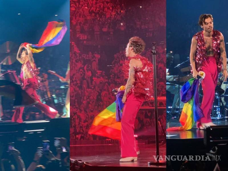 $!El artista aprovecha los últimos minutos para hondear la bandera LGBTTTIA+.