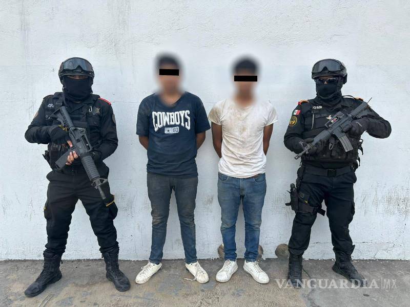 $!Entre los detenidos hay dos menores de edad, informó la Secretaría de Seguridad de Nuevo León