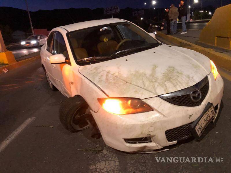 $!A pesar de la apariencia aparatosa, ninguno de los conductores resultó herido en el accidente.