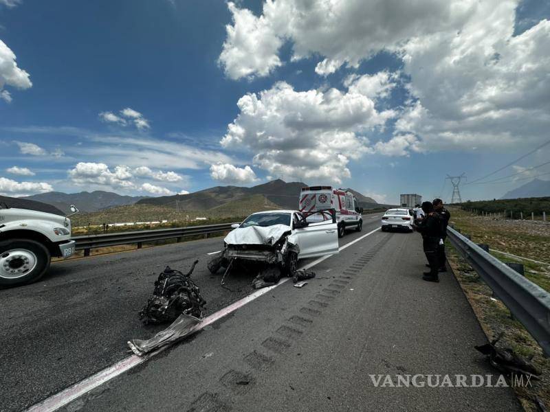 $!Óscar Iván “N” perdió el conocimiento tras el choque y fue trasladado al Hospital Universitario de Saltillo.