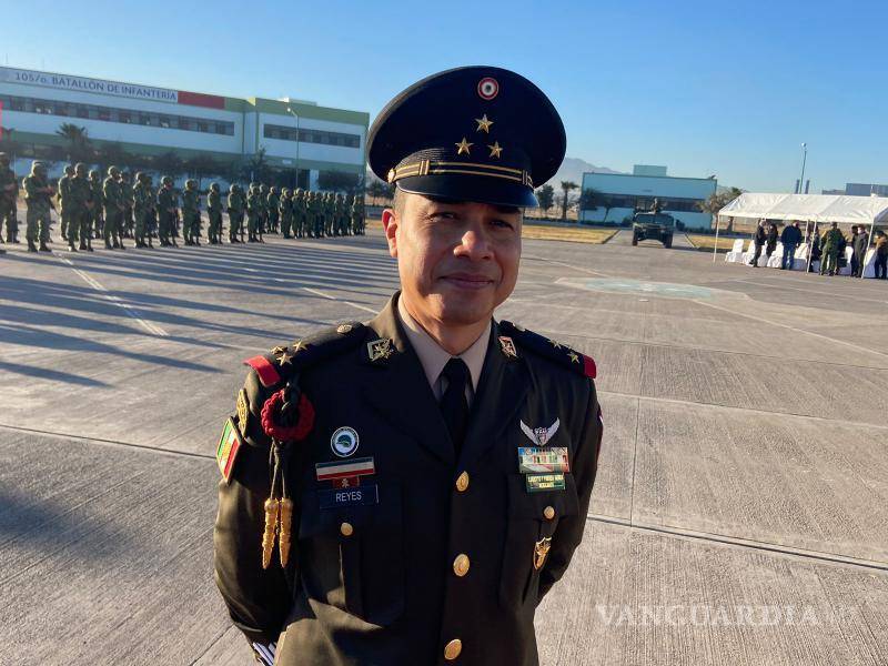 $!Gerardo Reyes Fuentes, Coronel de Infantería Diplomado del Estado Mayor, es nombrado nuevo comandante del 105 Batallón de Infantería.
