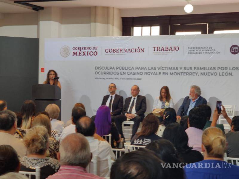 $!Samara Pérez Muñiz del colectivo “Casino Royale 52+2” aseguró que por años el caso fue un “tema político” por eso demoraron tanto las disculpas.