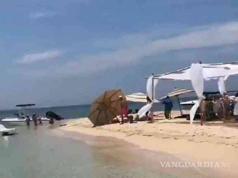 $!'Arman' fiesta en área protegida, pisan nidos y juegan con crías de tortuga