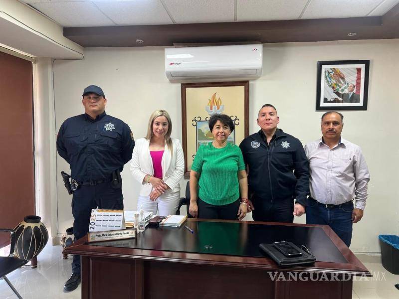 $!La directora del C4, Fernanda Chairez, y el director de la Policía Civil, Luis Ángel Picena, concretan acuerdos para fortalecer la seguridad.