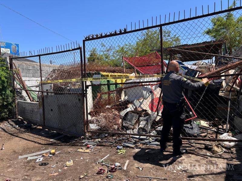 $!El negocio de venta de chatarra fue clausurado.