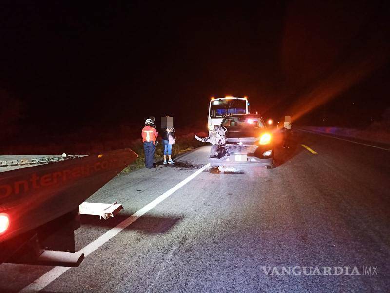 $!El tráfico se vio afectado en la carretera hacia Ramos Arizpe debido al incidente.