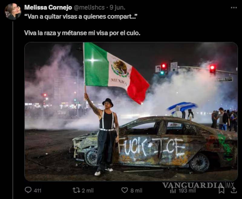 $!Christopher Landau cancela visa a Melissa Cornejo, consejera de Morena tras publicación sobre manifestaciones