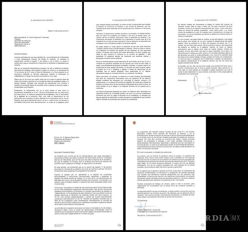 $!Carles Puigdemont da una respuesta ambigua al ultimátum de Mariano Rajoy