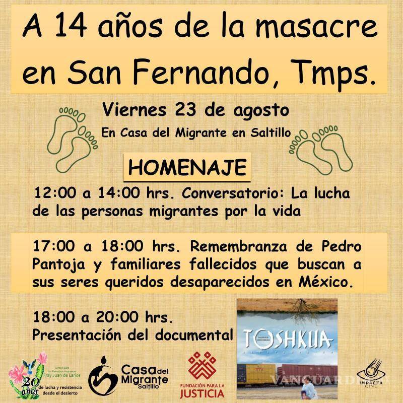 $!El evento incluirá un conversatorio, una remembranza en honor a Pedro Pantoja y la proyección del documental TOSHKUA.