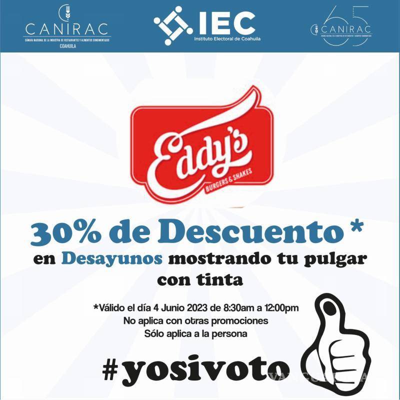 $!Restaurantes y museos incentivan el voto en Saltillo con promociones y descuentos