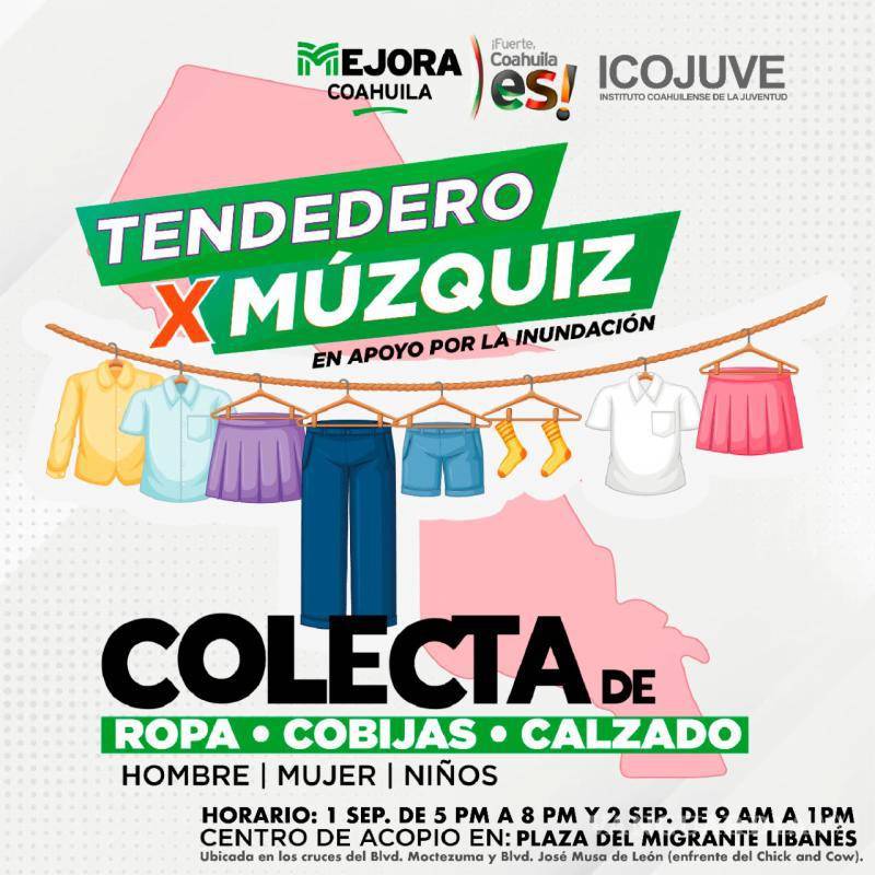 $!El centro de acopio estará en la en la Plaza del Migrante Libanés, de 09:00 a 13:00 horas.