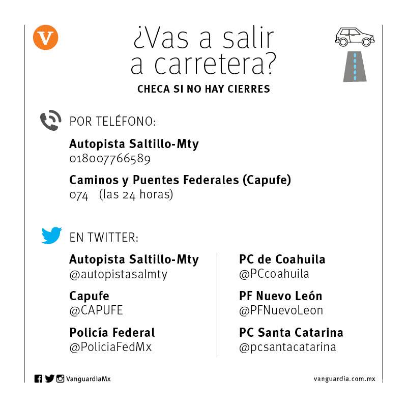$!Carretera Saltillo-Monterrey, libre y cuota, opera con normalidad en ambos sentidos