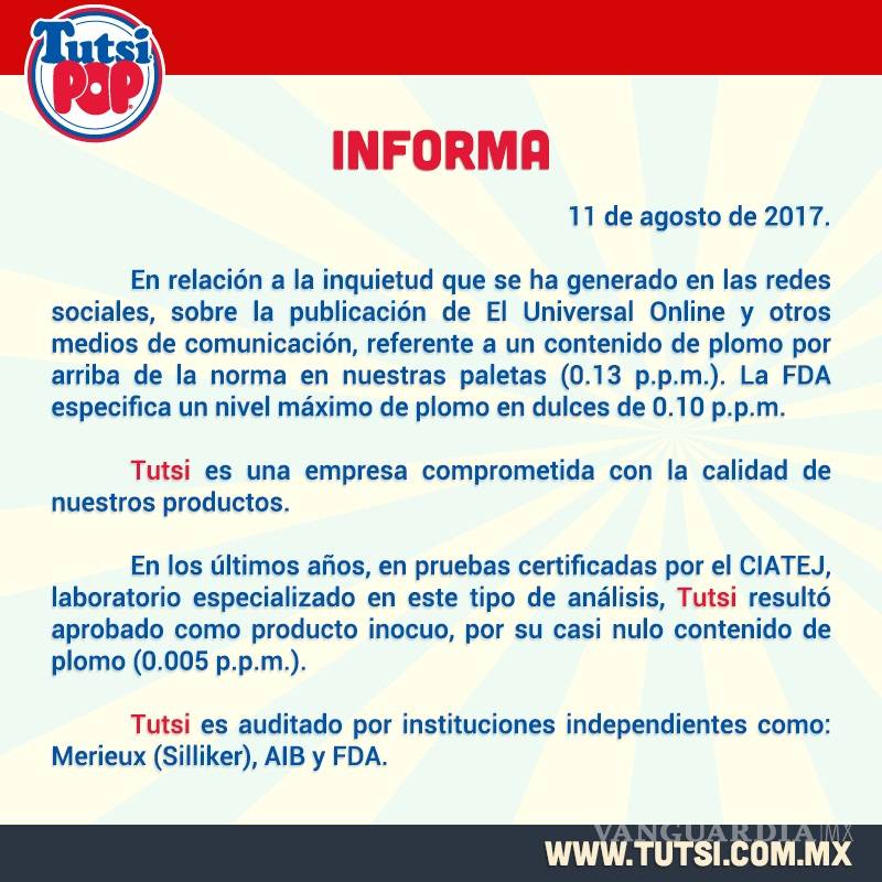 $!El hallazgo del plomo en dulces mexicanos es un problema que se 'saborea' desde hace tiempo