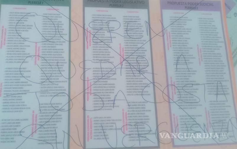$!En Coahuila, ciudadanos convierten votos en denuncias: ‘Fuera cártel de la toga’