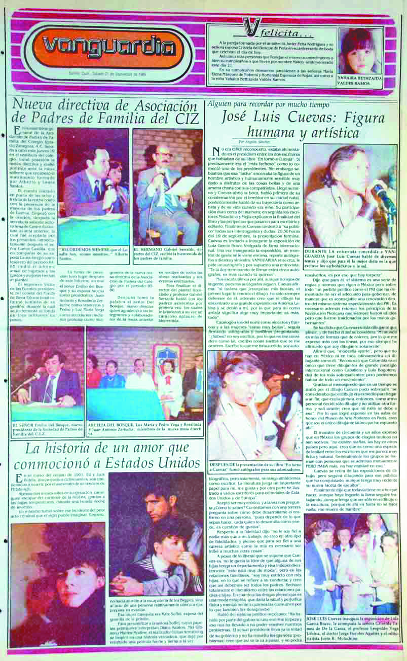 $!José Luis Cuevas en Saltillo