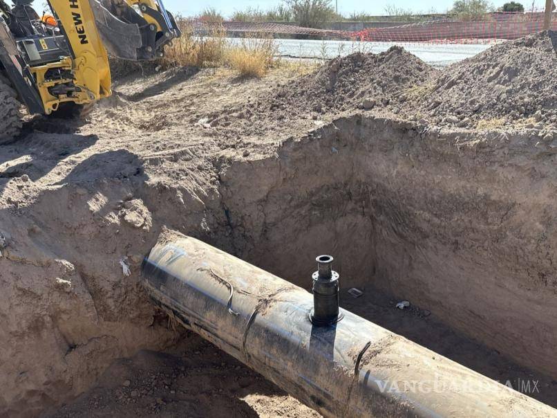 $!Las obras de Agua Saludable para la Laguna avanzan en sus líneas de conducción, consideradas la columna vertebral del sistema.