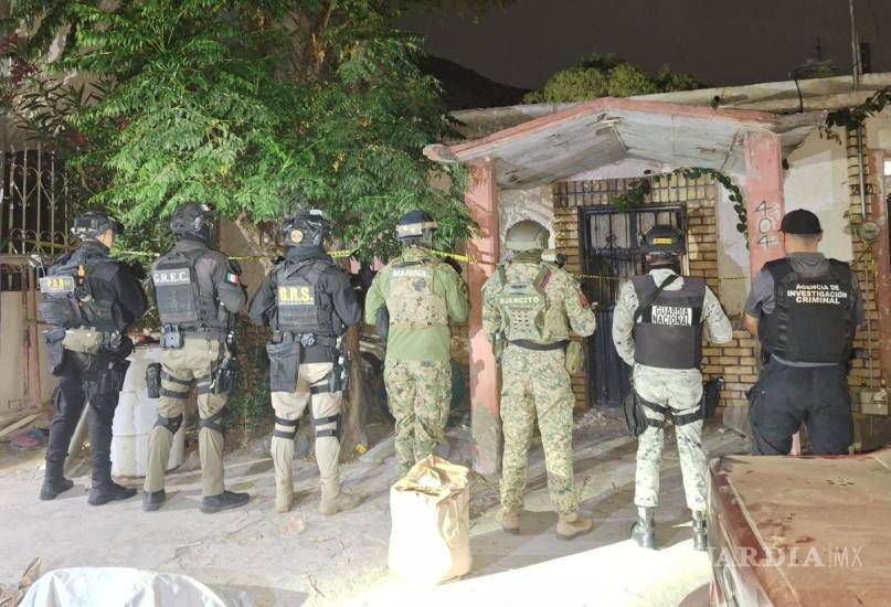 $!Operativo. En el último cateo, en la colonia Guayulera, aseguraron alrededor de 14 kilos de cristal y detuvieron a siete.