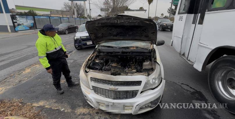 $!La unidad fue orillada sin que se reportaran personas lesionadas.