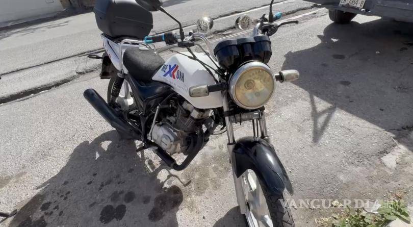 $!La moto terminó sin daños aparentes.