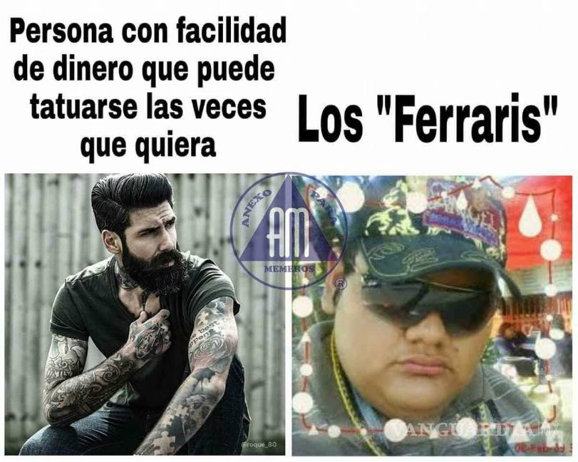 $!Un 'Ferrari con calcamonías': El meme que causó revuelo en redes sociales