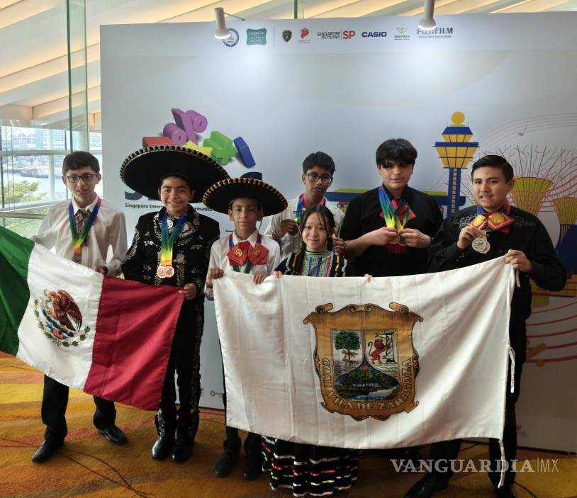 $!La delegación coahuilense obtuvo 10 medallas y una mención honorífica durante la Singapore International Math Olympiad Challenge 2026.