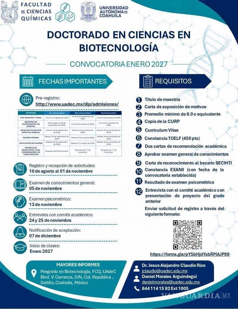 $!El programa busca fortalecer la investigación científica y la innovación tecnológica en el campo de la biotecnología.
