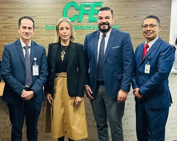 La diputada federal Verónica Martínez García se reunió con representantes de las áreas comercial y de cobranza de la CFE para explorar alternativas de pago del adeudo de SIMAS.