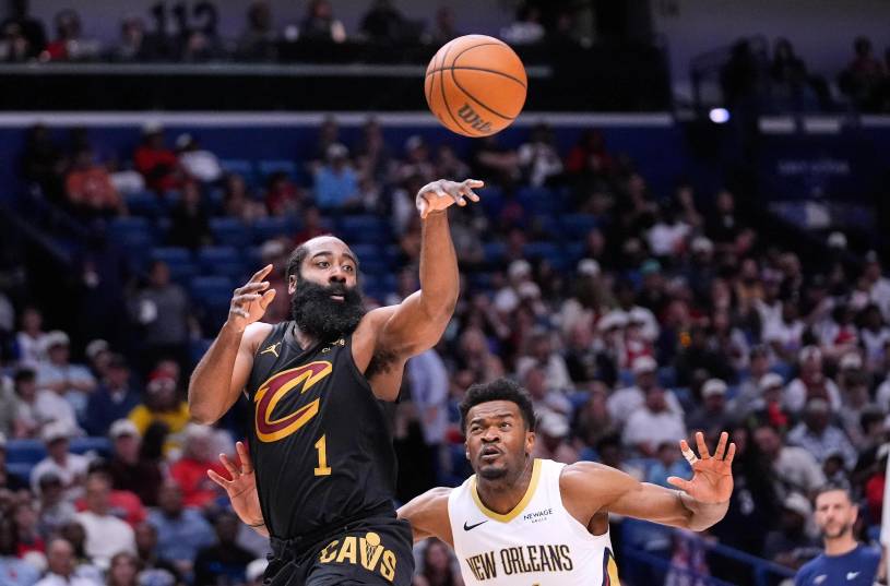 James Harden promedió 20.5 puntos y 7.7 asistencias durante sus primeros 26 partidos con los Cavaliers.