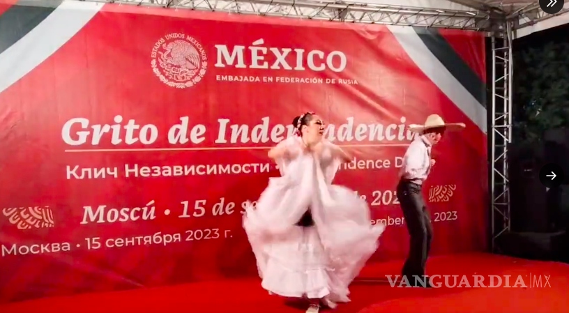 $!Con música de mariachi y bailes tradicionales, así fue la celebración del 213 aniversario del inicio de la lucha por la Independencia de México en Moscú.