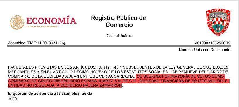 $!Desiderio Nájera Zamarrón, incondicional de Humberto Moreira, formó parte de Grupo Inmobiliario España.