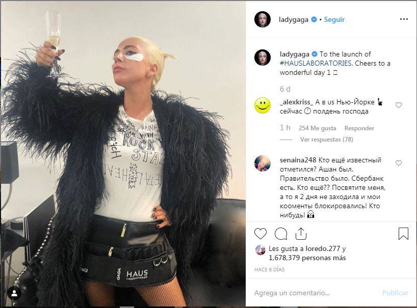 $!Lady Gaga es acosada por fans de Irina Shayk en Instagram