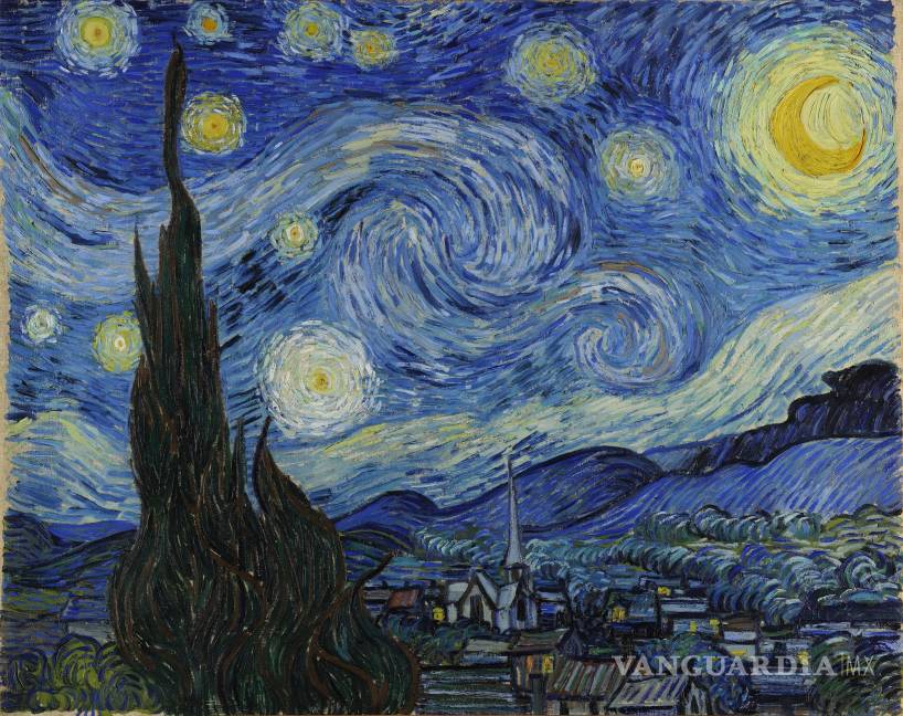 $!Óleo 'La noche estrellada' (The Starry Night) de Vincent van Gogh.