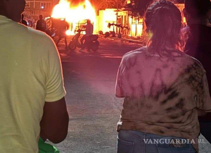 $!Por el asesinato de un joven a manos de policías se desata violencia en Lerdo de Tejada, Veracruz